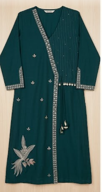 Teal Green Cotton Suit- Set of 3
